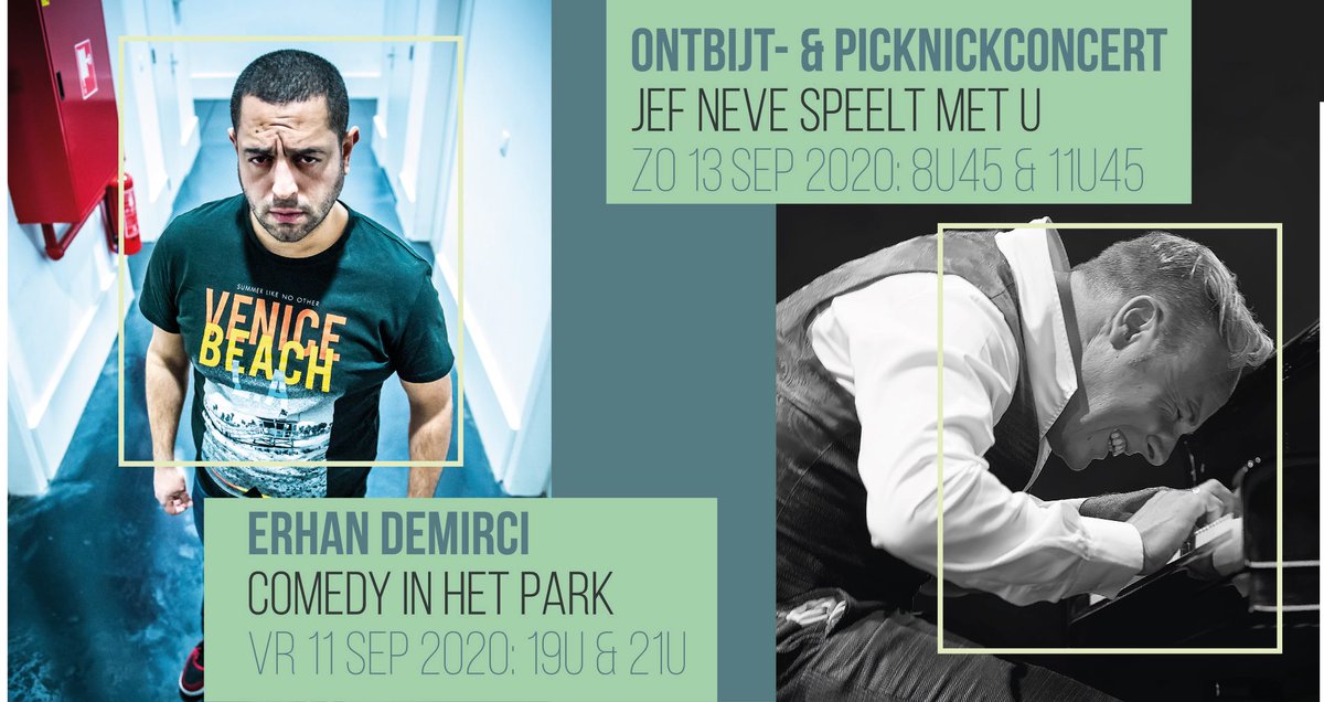 visitberingen's tweet photo. Samen met @CC_Beringen zomeren we verder met stand-upcomedian Erhan Demirci op 11/09 en pianovirtuoos @jefneve op 13/09. Denk aan je tickets!

https://t.co/jJLFZZLiaF https://t.co/FtLNqb8ZrG
