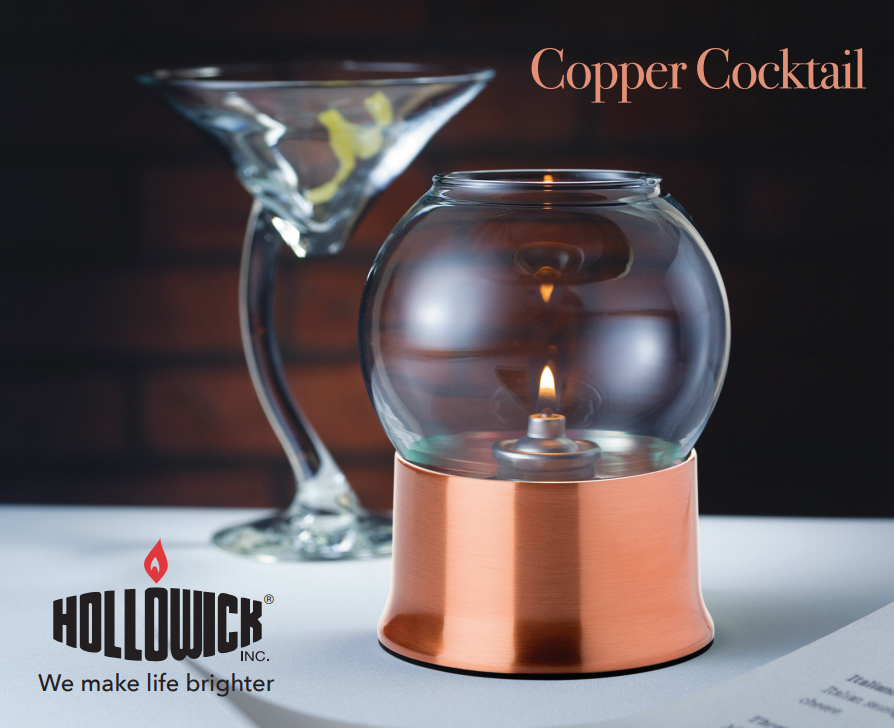 "Fall” in love with our new Satin Copper Cocktail II Base, a warm, contemporary addition to our distinguished 2-piece lamp collection. 🍂🍁 Pair with Hollowick’s 3” glass fitter globe series to create this look. 🔥🔥

#lighting #tabletoplighting #lightingdesign #candlelight