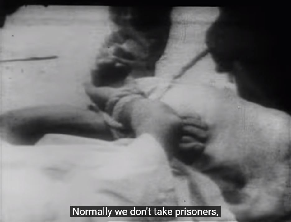 gumby4christ's tweet photo. Amazing 1966 GDR documentary about ex-Wehrmacht/ex-US Army mercenary Siegfried "Kongo" Müller who, with a smile on his face and a swastika iron cross on his chest, tells of slaughtering countless people in the Congo on behalf of NATO and "Western values." https://t.co/O7om7zxxKg https://t.co/2TjI3kqVWW