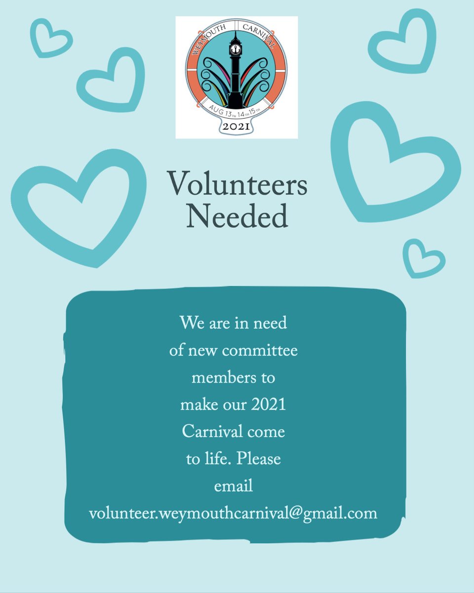 Our next information day is on the 5th September please join us and meet the team from by the Jubilee Clock Weymouth 10am - 5pm #Weymouth #Carnival