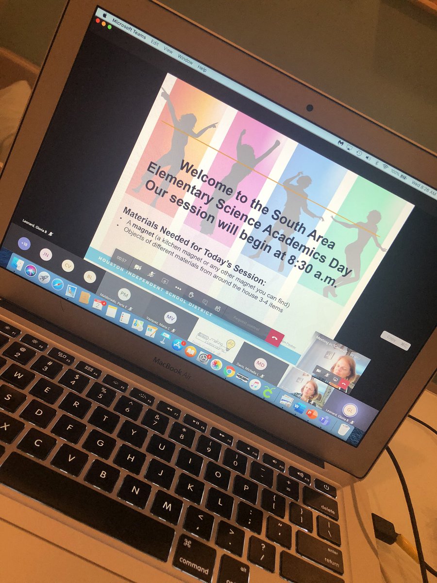 SaraYRodrigu3z's tweet photo. Good morning! So excited to finally see some of my favorite @HISD_ElemSci peeps ๐๐ผ training hits so different this year, but I welcome the knowledge ๐ #Science #HISDScienceRocks https://t.co/U1RglzKKc8
