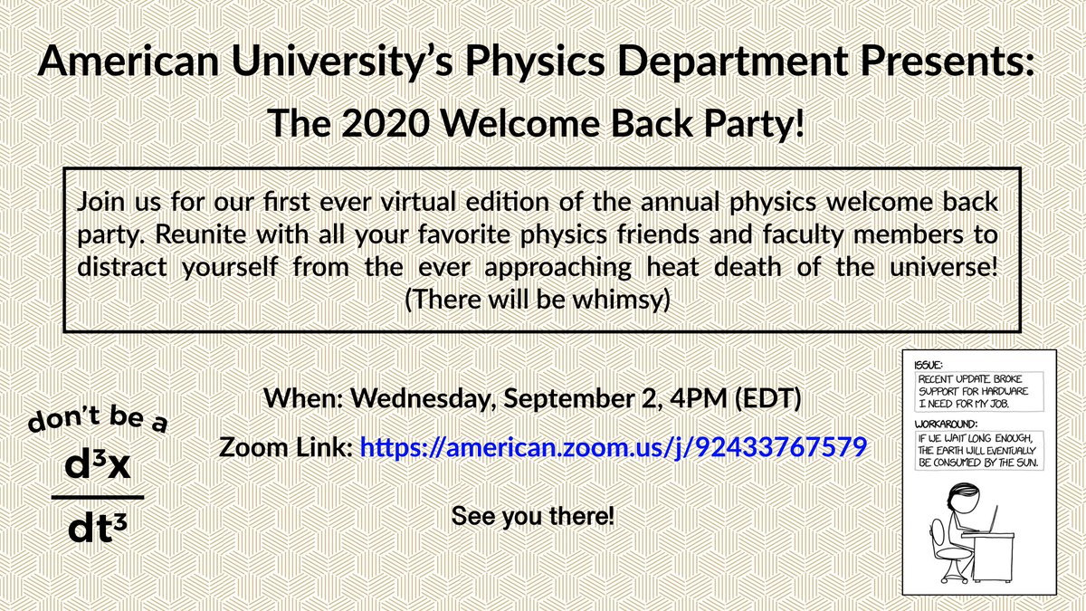 American U Physics tweet media