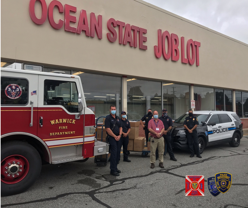Warwick Police (@warwickripd) on Twitter photo A big thank you to <a href="/OSJobLot/">Ocean State Job Lot</a> on West Shore Rd for the very generous donation of PPE for both the police and <a href="/WarwickFD/">Warwick Fire Dept</a> A big thank you to <a href="/OSJobLot/">Ocean State Job Lot</a> on West Shore Rd for the very generous donation of PPE for both the police and <a href="/WarwickFD/">Warwick Fire Dept</a>