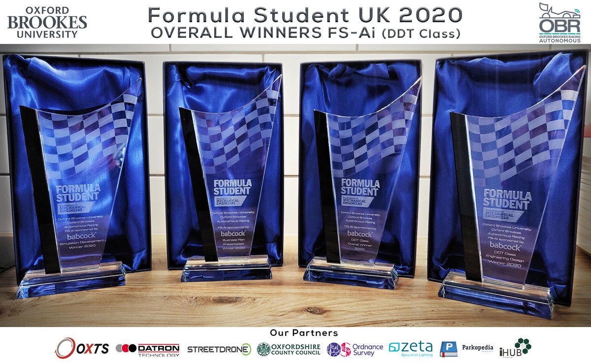 Oxford Brookes Racing Autonomous (@obr_autonomous) on Twitter photo Skills, Efforts, Dedication, Hardwork, Enthusiasm & Potential of Oxford Brookes Racing Autonomous team, depicted in one frame.
We are grateful to <a href="/oxford_brookes/">Oxford Brookes University</a> & all our partners for believing in us.
#formulastudent #hellobrookes #thisisbrookes Skills, Efforts, Dedication, Hardwork, Enthusiasm & Potential of Oxford Brookes Racing Autonomous team, depicted in one frame.
We are grateful to <a href="/oxford_brookes/">Oxford Brookes University</a> & all our partners for believing in us.
#formulastudent #hellobrookes #thisisbrookes