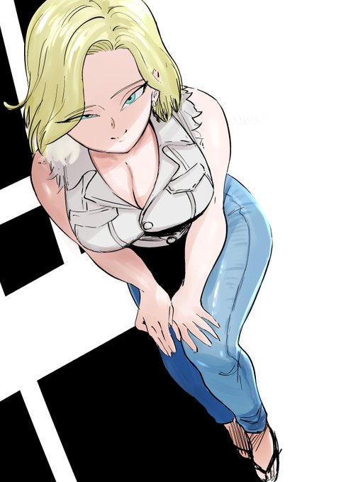 落書き～人造人間18号
#ドラゴンボール 