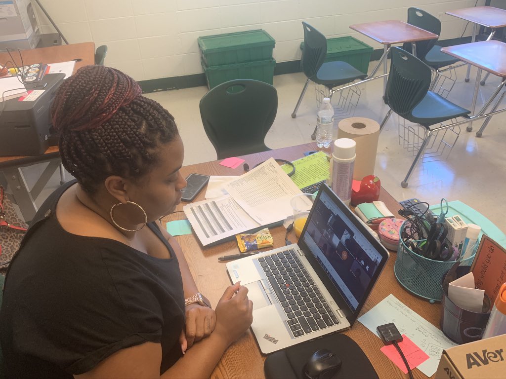 As a principal, I am SO proud of my staff for all the hard work and preparation they put into for Remote Learning. Day 1 was great and we are looking forward to an even better day 2! #knightsnation #LearningLeadingRemotely @empowermcpss @MobilePublicSch @ScarboroughMS1