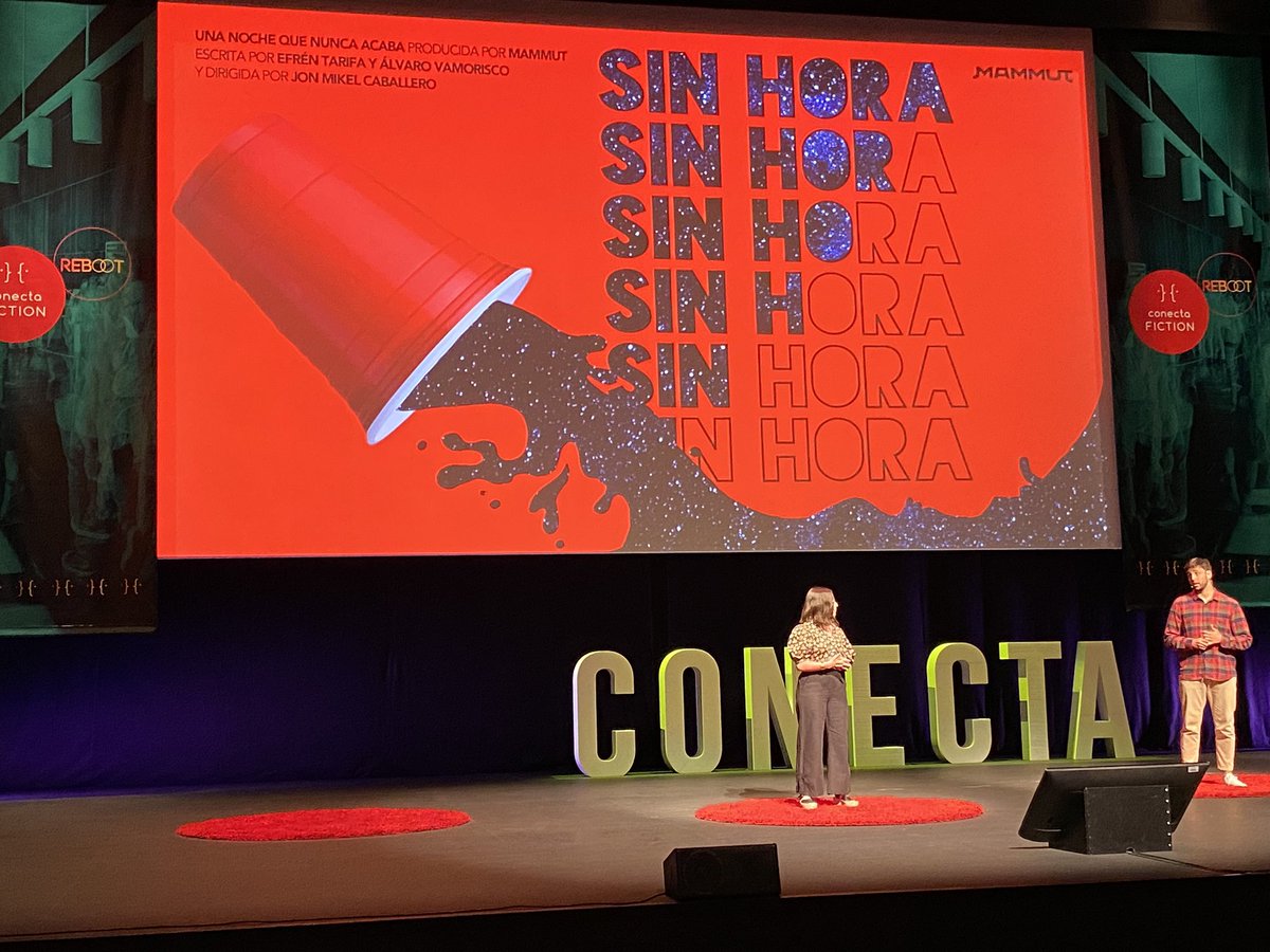Conecta_Fiction's tweet photo. @SariFonte and #ÁlvaroVamorisco present #SinHora, produced by @somosMAMMUT and directed by @jonmikelcab. An architecture school graduation party gets stuck in time, trapping the students in a perpetual party. Only the five misfits have the power to bring on the dawn. https://t.co/kKQFEp14e1