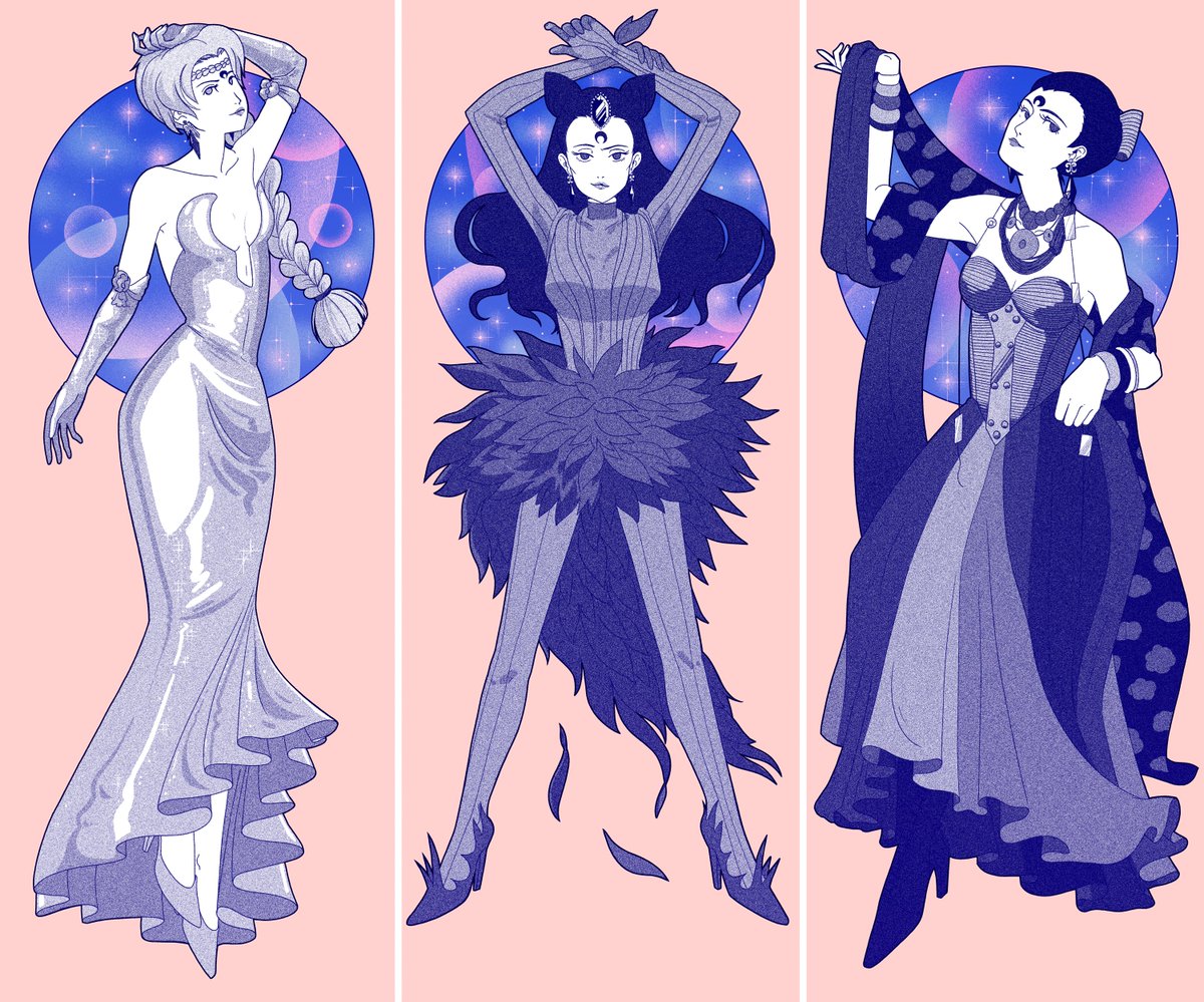 cecianasta's tweet image. can we please appreciate these @beck2thefuture illustrations of haute couture Sailor Moon for @Jezebel: theattic.jezebel.com/the-haute-cout…