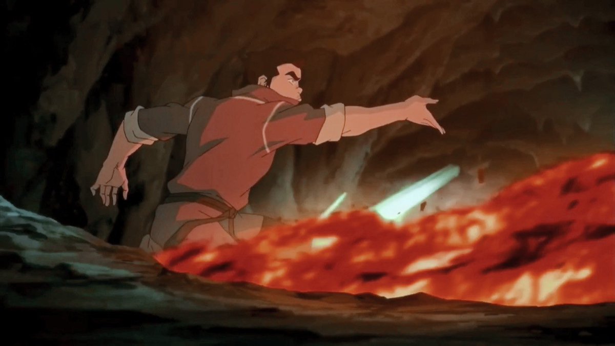a much needed thread of bolin lava bending .⋆｡⋆༶⋆˙