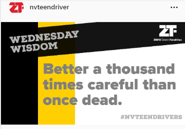 SmartDriveUSA's tweet photo. The 100 Deadliest Days for Teen Drivers ends this weekend. Time for some #wednesdaywisdom that applies 365 days a year (366 days this year). h/t #NVTeenDrivers https://t.co/nJoZhjlTDj