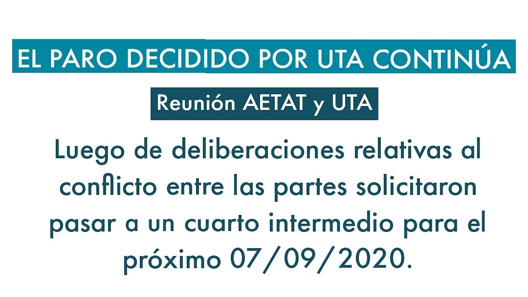 El paro continúa ⚠️ 
<a href="/LaGacetaTucuman/">La Gaceta de Tucumán</a> <a href="/eltucumano_ok/">el tucumano</a> @TucumanLv7 <a href="/LV12TUC/">LV12RADIO</a> <a href="/losprimerostuc/">Los Primeros TV</a>