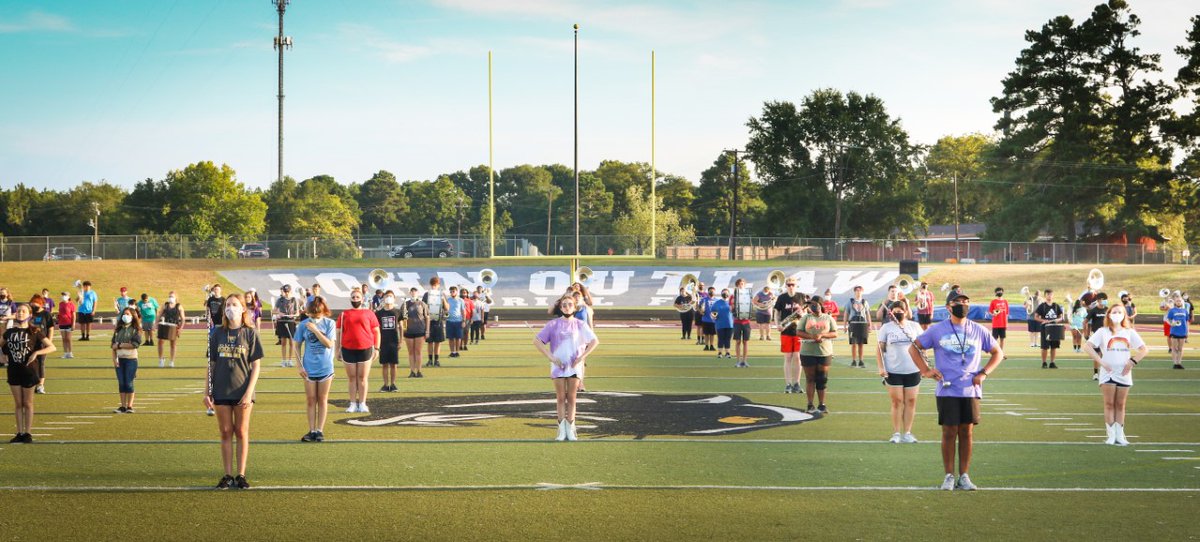 TeamLufkinISD's tweet photo. THE BAND MARCHES ON 
An interview with co-drum majors Abbey Lantis and Joel Sarmiento reveals the determination of the band during COVID-19.
https://t.co/uCgt4igiRO https://t.co/IO6kC7E39N