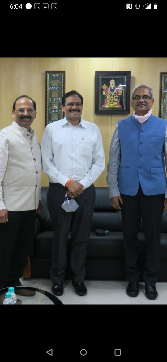 DrArjasreekanth's tweet photo. Had detailed discussion with CGMs of @NABARDOnline for their partnership for our #Skillcolleges. They are pleasured to Associate with us. 
@AP_Skill @MekapatiGoutham https://t.co/HUAxk08gB1