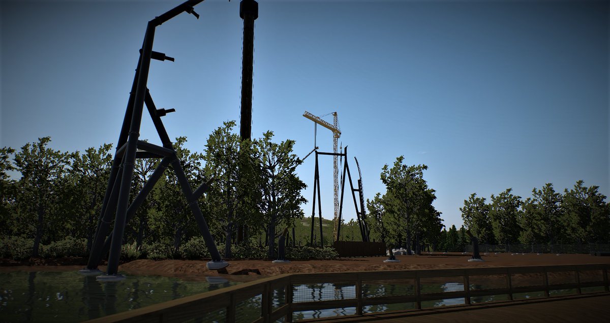 RobinBoudewyns's tweet photo. Construction update of a brand new Intamin Megacoaster 

- Lifthill placement and stengel dive-

@nolimitscoaster
 
#intamin #megacoaster #nolimitscoaster2 #rbrides https://t.co/06f9aCuj56