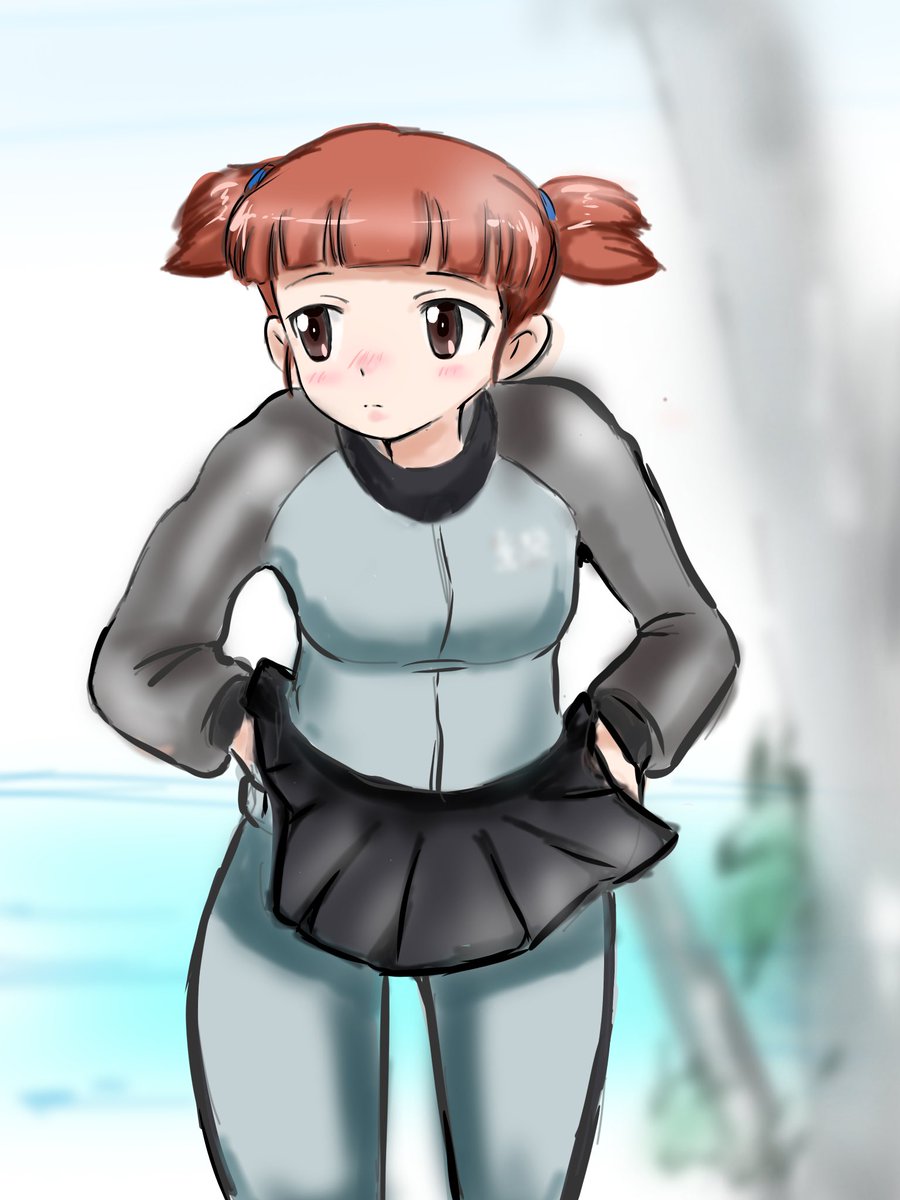 ねーぽん On Twitter ガルパン版深夜のお絵描き60分一本勝負 20200902 ガルパン版深夜のお絵描き60分一本勝負 継続の無人島 生活 食料を調達してくるミッコ