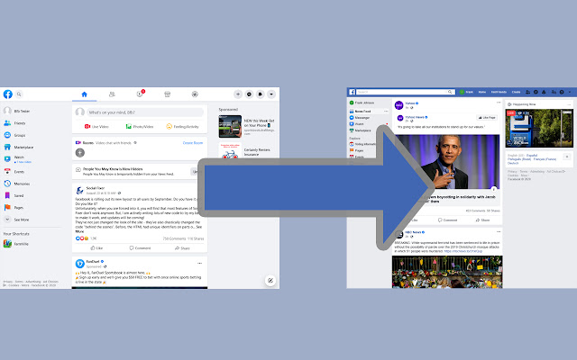 IncomodNews's tweet image. Noua interfata Facebook web nu este pe placul tuturor utilizatorilor. Totusi, aceasta aduce posibilitatea de afisare in dark mode si un design relativ diferit pentru fiecare element.  #chrome #extensie #Facebookweb #interfata incomod.info/cum-iti-pastre…