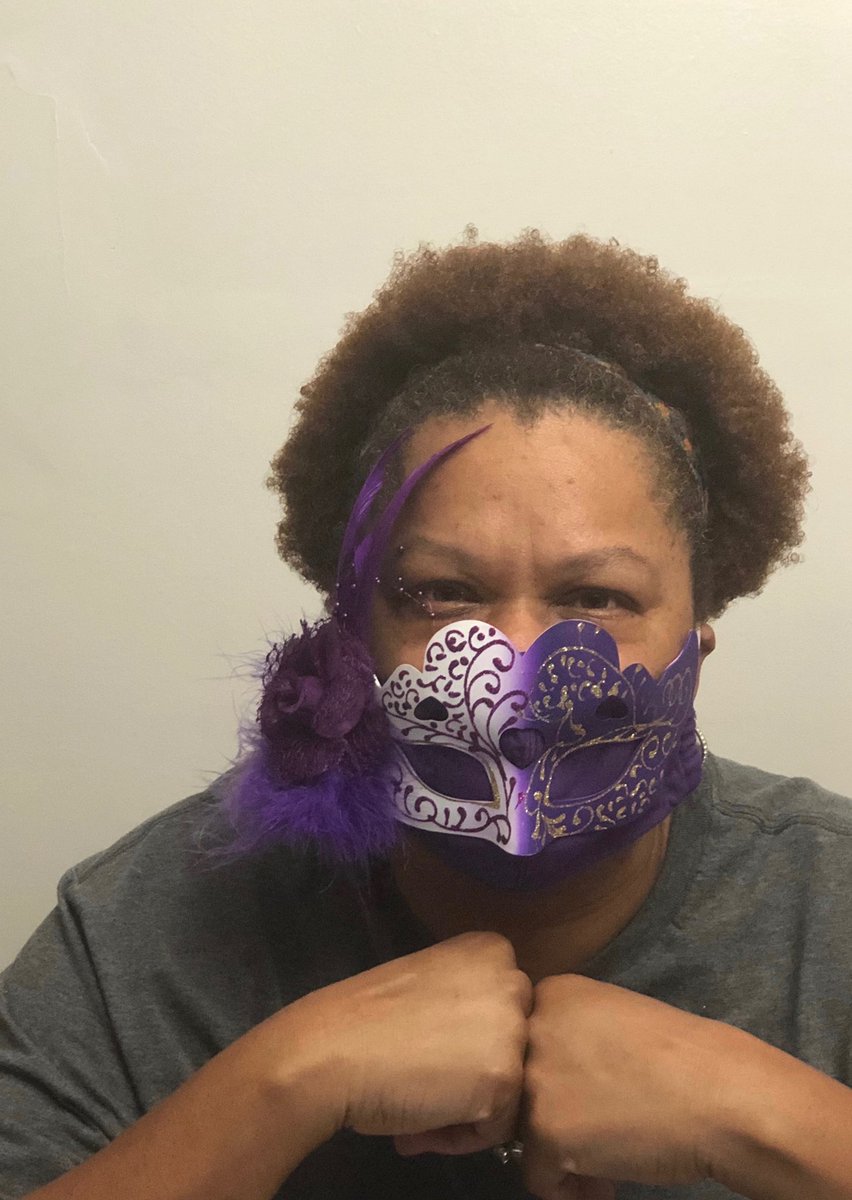 This morning our #AACPSAwesome staff had a virtual mask fashion show! The staff voted &amp; the results are in....Mrs. Poole is our winner.
#solleystrong