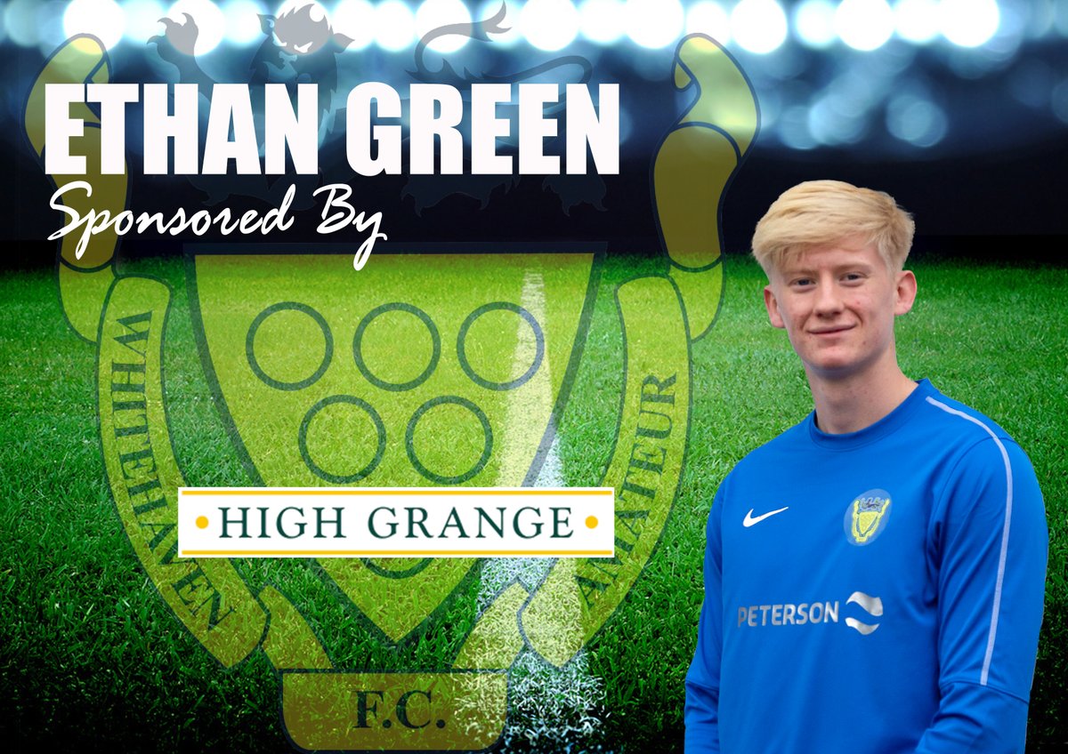 whitehavenafc's tweet photo. We would like to thank @HighGrangeDevs who will be sponsoring @EthanGreen25 for the 2020/21 West Lancashire Premier League campaign https://t.co/p6ra4WQzSm