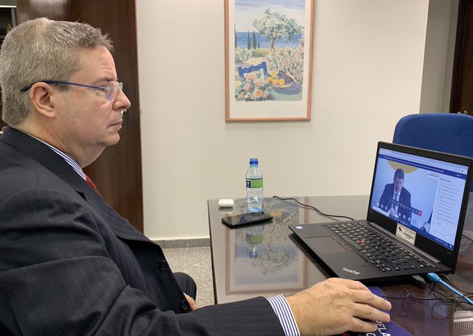 Agora, reuni&atilde;o com o ministro da Infraestrutura Tarcisio de Freitas com a bancada mineira no Congresso<a href="/tag/otrabalhoporminascontinua"class="tags"><span>#otrabalhoporminascontinua</span></a>