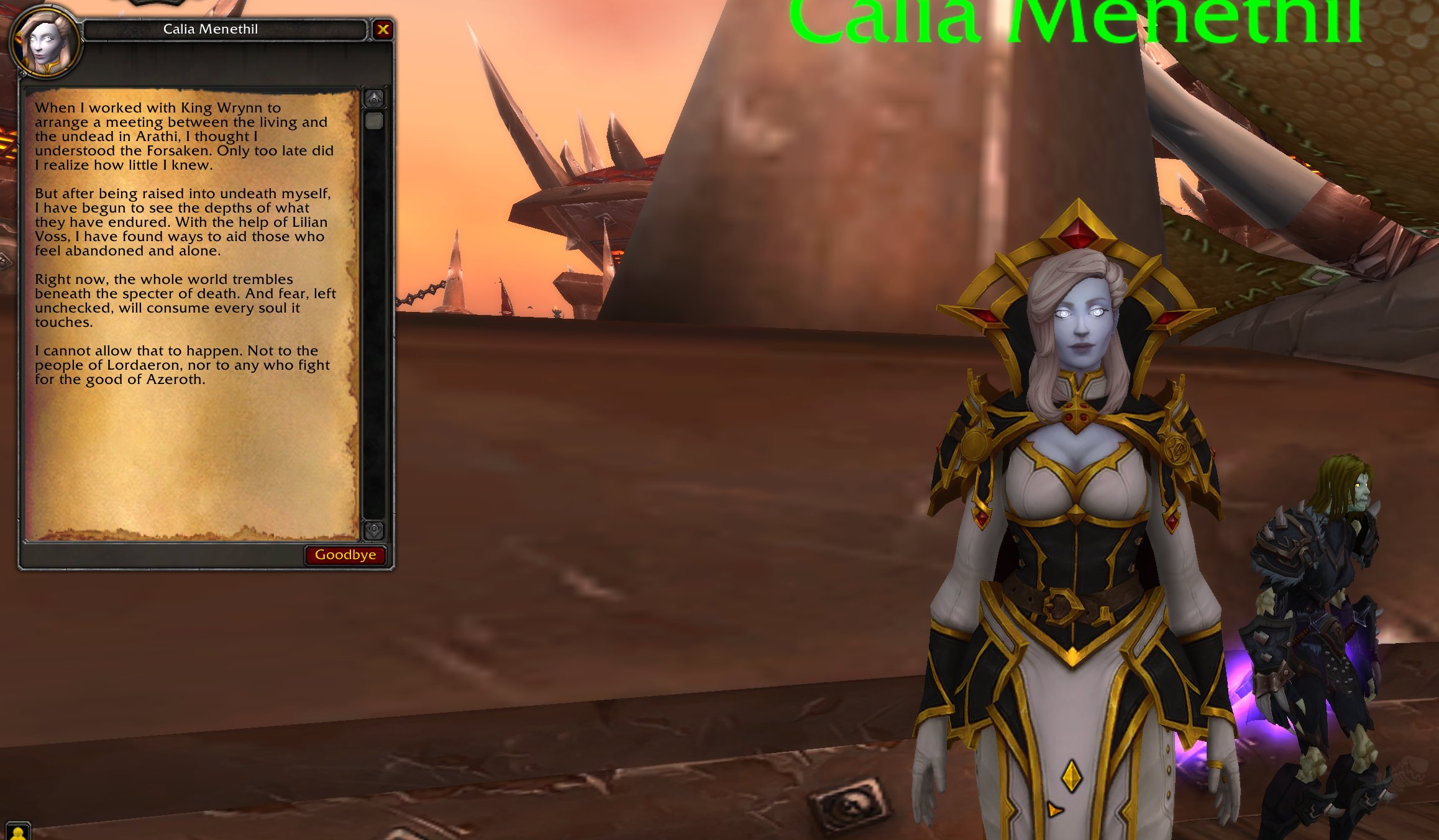 Wow Calia Menethil