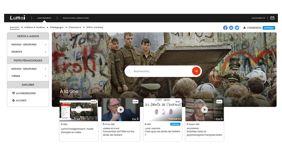 📺🎙 Pour illustrer vos cours et varier les supports de travail, <a href="/LumniEnseignant/">LumniEnseignant</a> vous propose plus de 3000 ressources audiovisuelles indexées par niveau/discipline/thématique. 

Accès via l'#Éduthèque 🔴swll.to/3I6uj

<a href="/ina_audiovisuel/">INA - Institut national de l'audiovisuel</a> <a href="/arte/">artearte</a> <a href="/educartefr/">Educ'ARTE</a> <a href="/radiofrance/">Radio France</a>