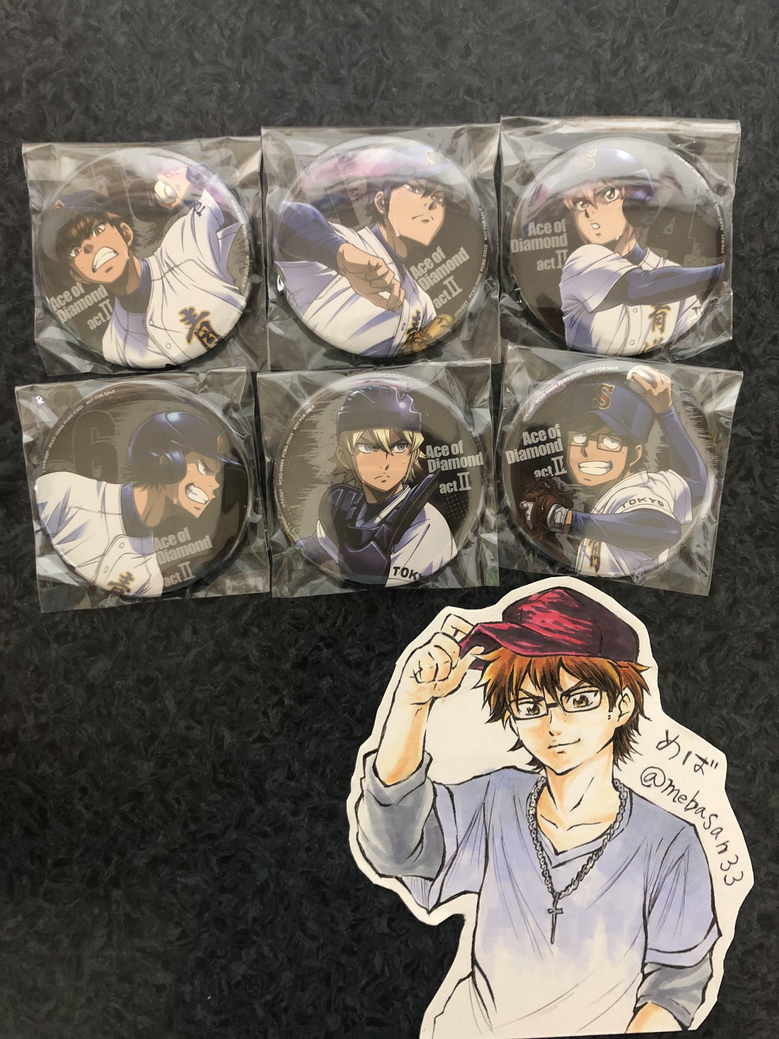 奥村光舟 グリッター缶バッジ ダイヤのA ダイヤのA 缶バッジ / 奥村光舟 - MONSTARdesgin WEB SHOP
