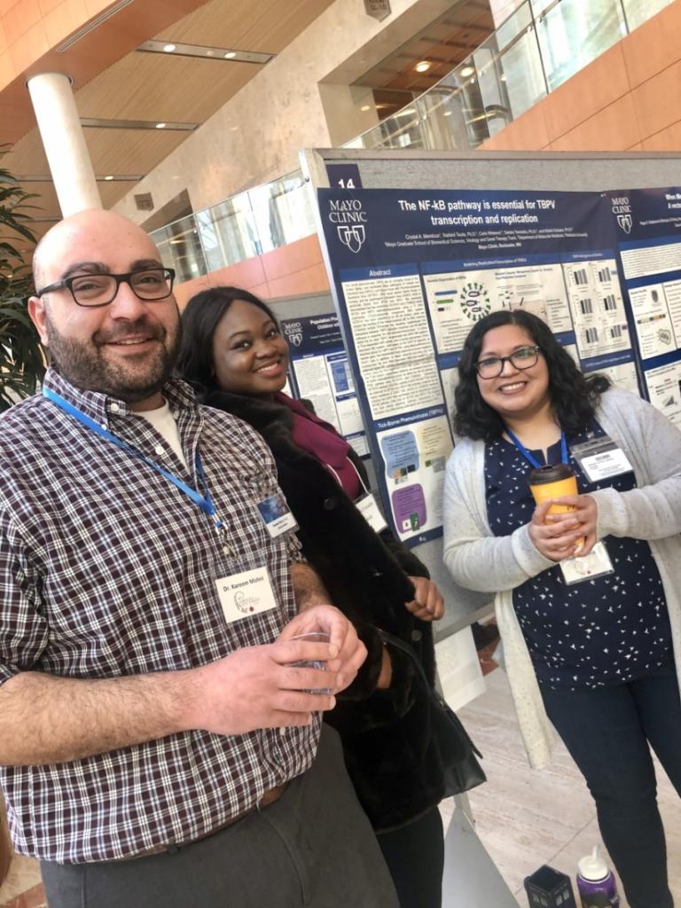 MayoGradSchool's tweet image. MCGSBS hosts two separate interview weekends during early winter to recruit brilliant future scientists. The current graduate students from all tracks present posters on their current research projects as a way of showcasing the diverse research our school has to offer!