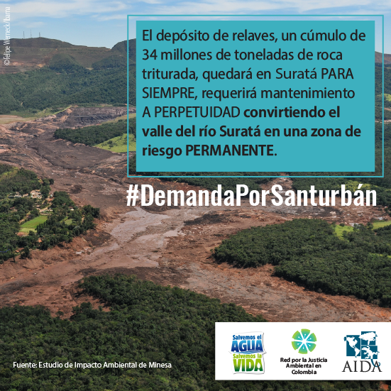 RJAColombia's tweet photo. #DemandaPorSanturbán La ley 1252/2008 prohíbe el almacenamiento de desechos peligrosos en ecosistemas estratégicos, zonas de protección o recarga hídrica dulce. 🚫☢️🏞️ El proyecto depositaría 34 mill de toneladas de desechos tóxicos en subcuenca del río Suratá. https://t.co/kFpc95lCgR