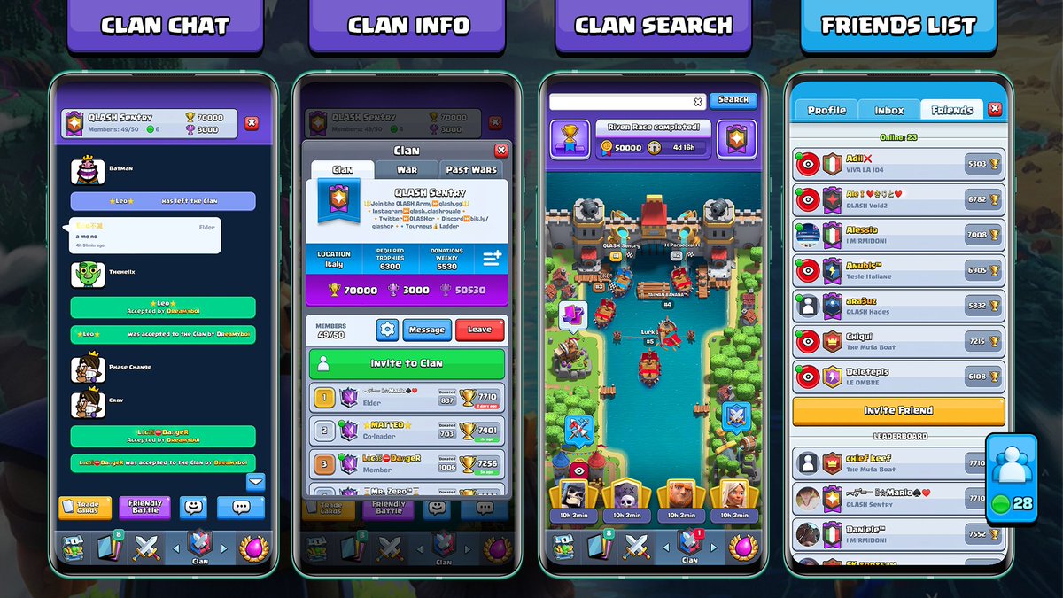 Qlash Crigio My Suggestions On The New Ui Dark Chat League Icons Near Players Name More Visibility To Trophies Ladder Cw2 Cw1 More Information In The Clan Window Qlash Crigio My Suggestions On The New Ui Dark Chat League Icons Near Players Name More Visibility To Trophies Ladder Cw2 Cw1 More Information In The Clan Window