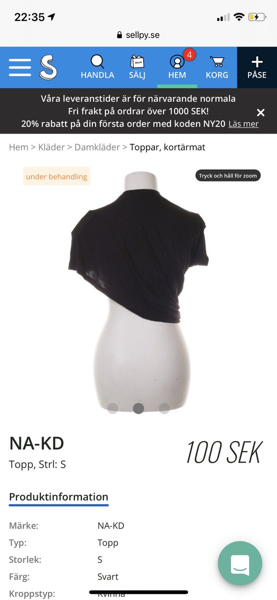 Vad fint dom fotade den här T-shirten med djup rygg jag skickade in