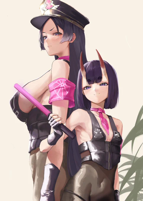 #FGO5周年 
キアラポリスな酒呑&amp;頼光 