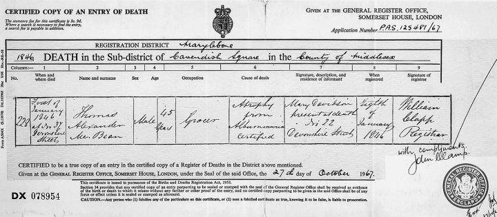 Keep in mind Grenville died 75 years before Sarah Newbury, whom Samuel Solly treated in 1840 - often called the first clearly described case of myeloma - and the famous case of grocer Thomas McBean, who died in 1846 and whose urine was analyzed by Henry Bence Jones./9  @VincentRK