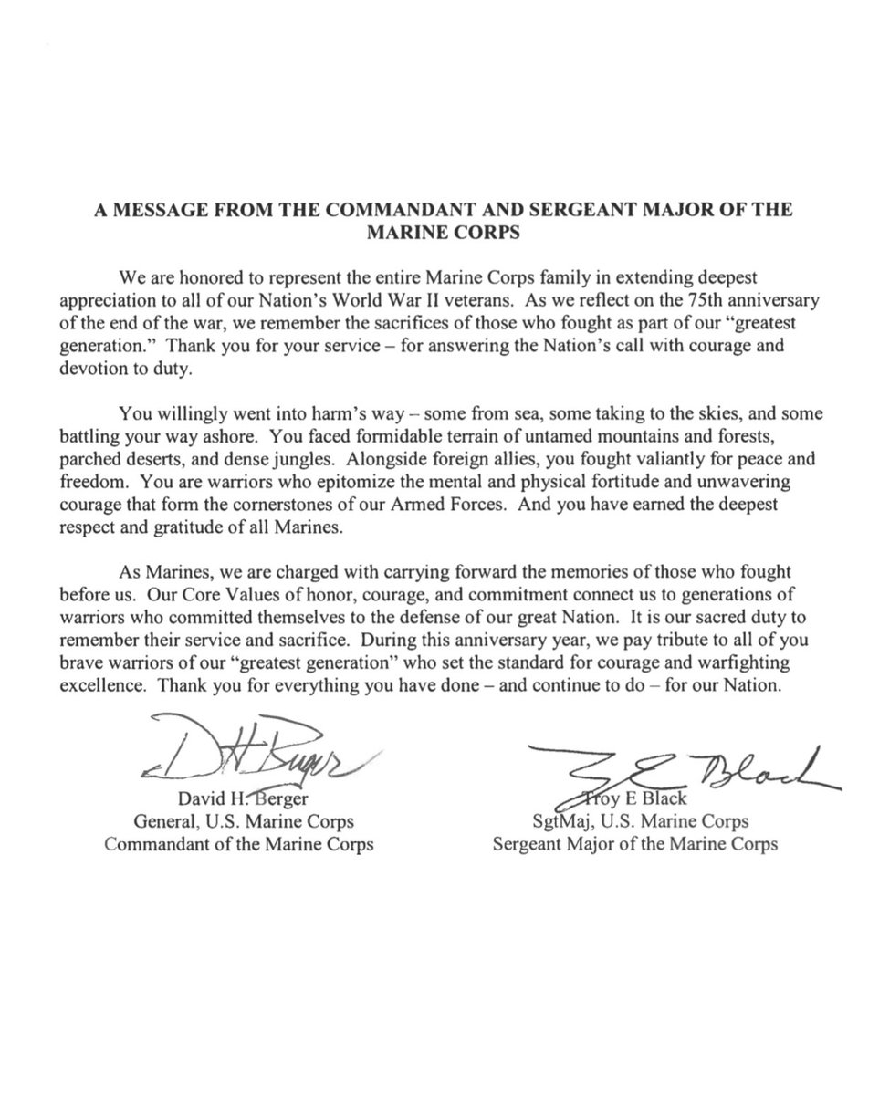 Commandant of the @USMC tweet media