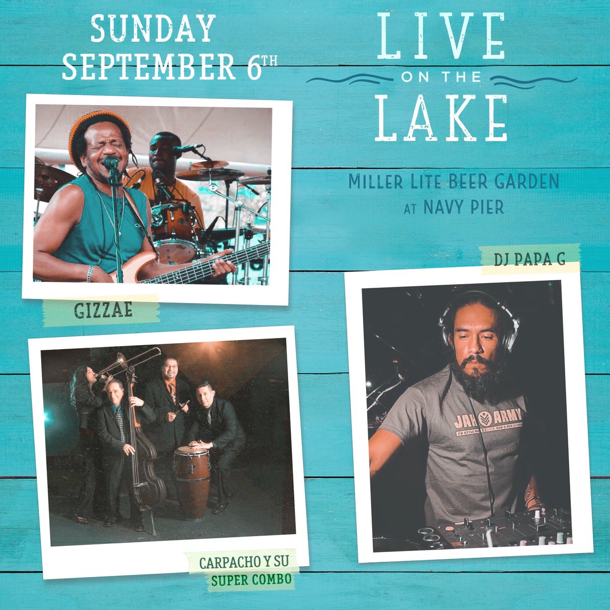 It’s the final ‘Live on the Lake’ concert series of 2020! Don’t miss the All-Star lineups this weekend 🙌