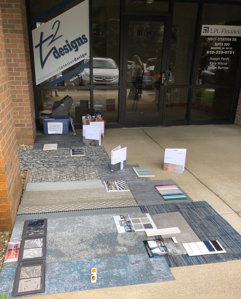 T2Designs's tweet image. Thank you Patcraft and Beaver Tile for stopping by our office for a product update, al fresco!