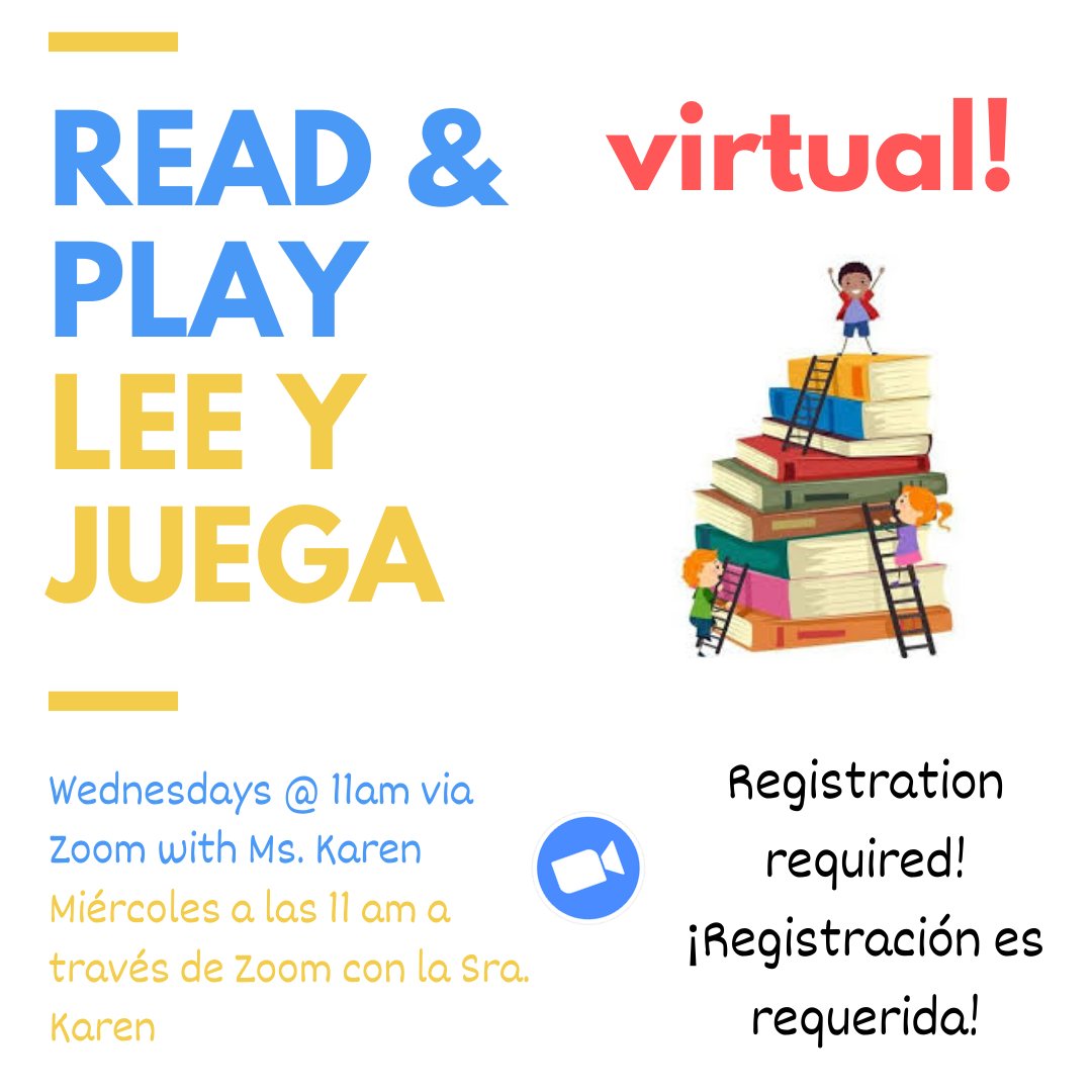 NBFPLNJ's tweet image. Our beloved Read & Play program will begin anew, via Zoom, in just 1 week! Register at nbfpl.org/read-and-play-… to receive a link via email to our weekly Zoom Room. For kids ages 0-4 & their caretakers, starting 9/9. Call 732-745-5108 x13 with any questions. #VirtualLibraryProgram