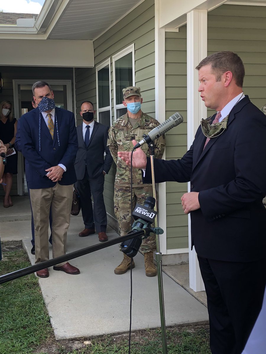 RepRichHudson's tweet photo. As Fort Bragg’s Congressman, it was an honor to welcome @SecArmy to Fayetteville to discuss priorities for our military including housing on &amp; off base. I’ll continue to work with the secretary &amp; Trump administration to provide our troops &amp; their families the resources they need. https://t.co/HdX3IFwbzz