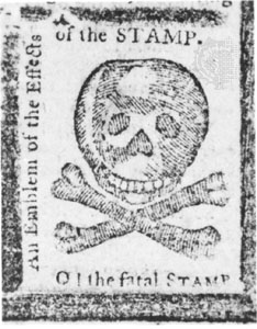 Over here in America, Grenville is best known for an ill-advised policy he championed in 1765 called the “Stamp Act”: a tax on colonial documents & newspapers, which could only be printed on special paper shipped from London. This notorious Act outraged the colonists./2