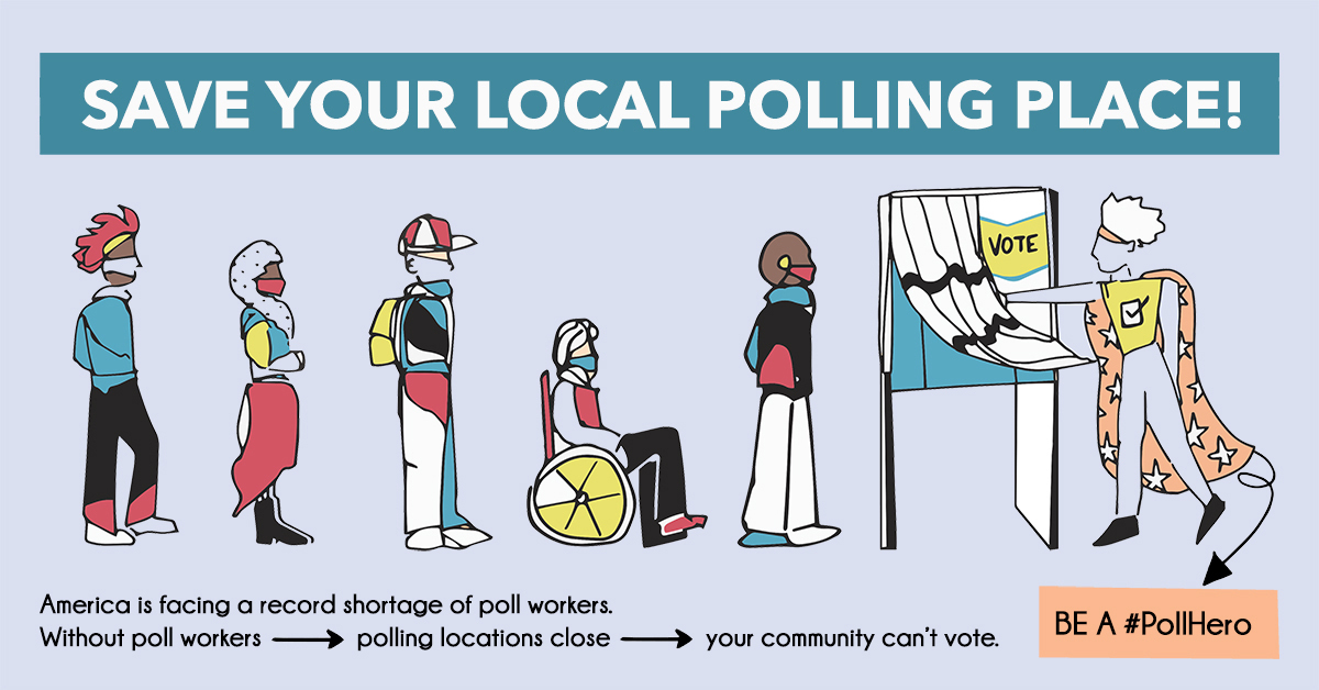 Yesterday @powerthepolls signed up 250K poll workers! If you’re not clear on why that’s amazing: we’re facing a record shortage of poll workers this year. Let’s keep the momentum going! Support this election by signing up to be a poll worker: powerthepolls.org/?source=go