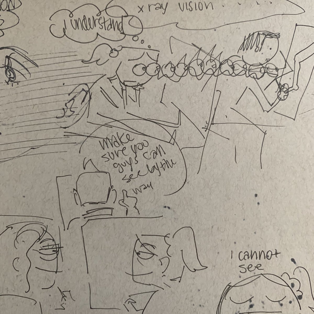 FORGOT ABT THIS SKETCHBOOK I NEEDED FOR PERSPECTIVE LAST YEAR these were the only funnnies 
