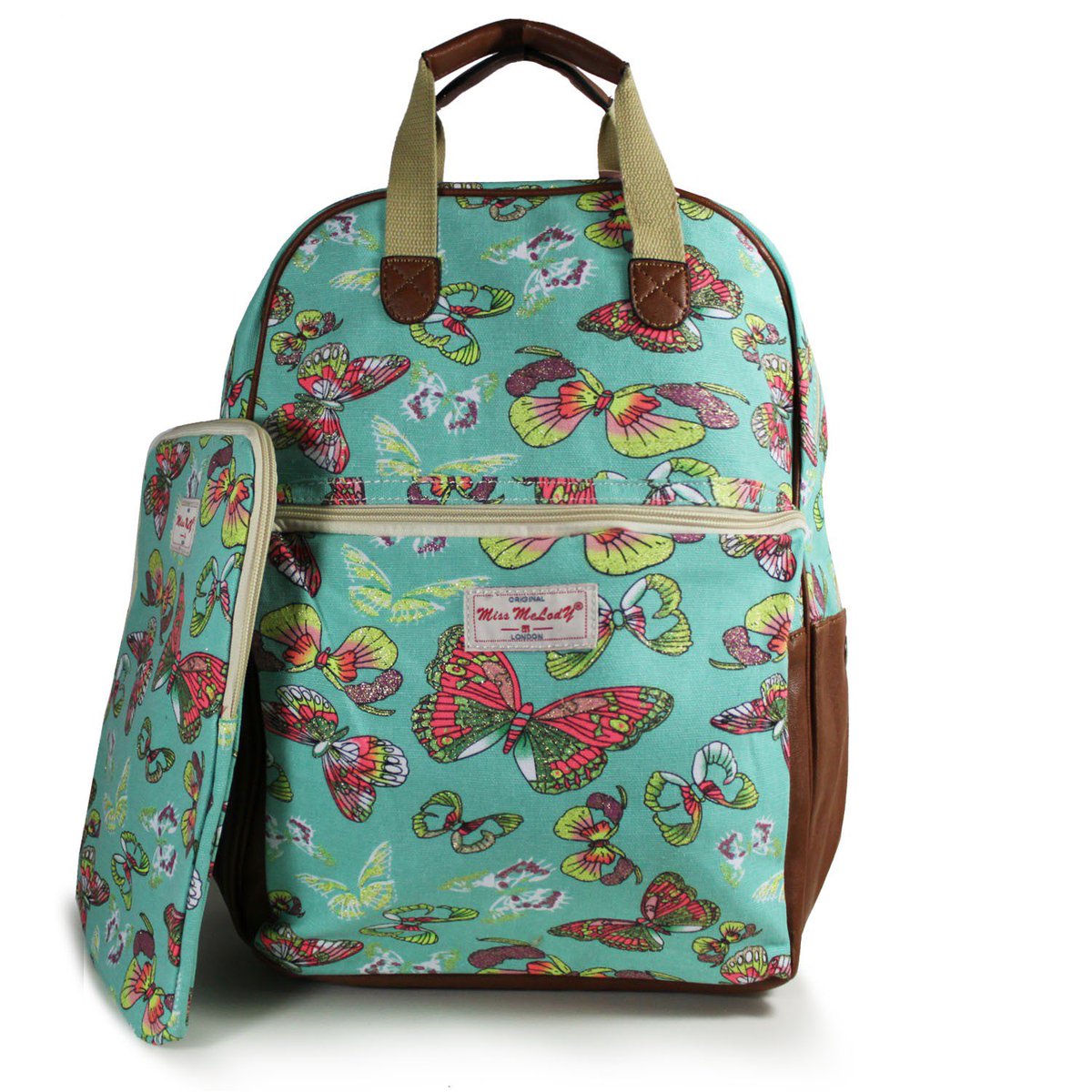 Debut- Ed’s Fashions Butterfly green backpack