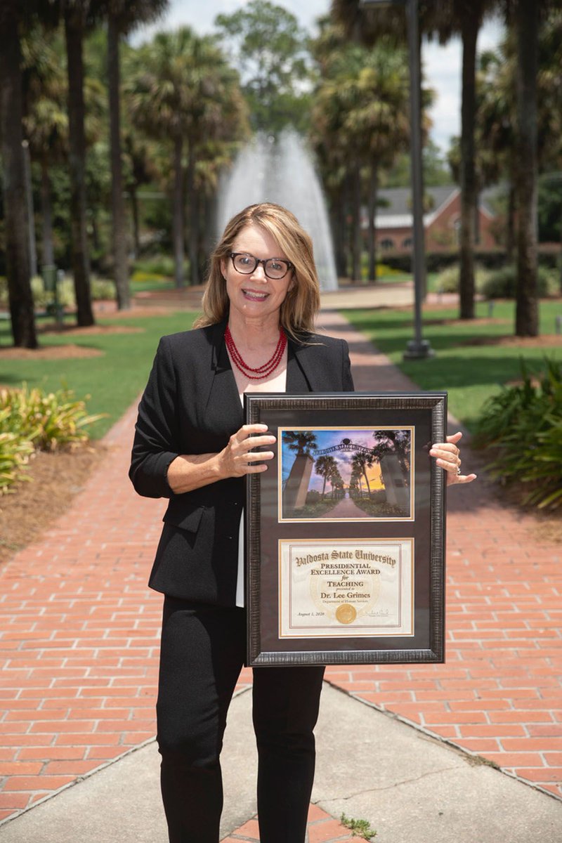 Dr. Lee Grimes from the Department of Human Services is the recipient of <a href="/valdostastate/">Valdosta State University</a>'s Presidential Excellence Award for Teaching. MORE: bit.ly/350igCJ #VState #BlazerNation 🔥