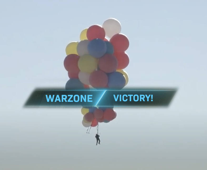 Petition to replace the helicopter in Warzone with this when you get the W in honor of David Blaine