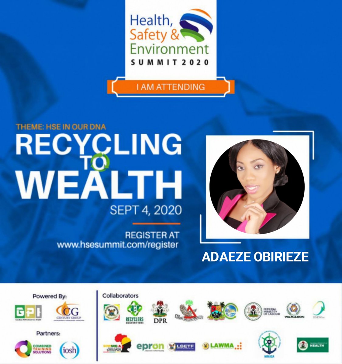AzyObirieze's tweet photo. Creating WEALTH FROM WASTE is simple and straightforward but you need to learn the skills and business secrets from experts and professionals.  
The 2020 HSE Summit is designed to empower many to become WEALTH Creators.

https://t.co/0RjGMWBlud
#recycle2wealth
#hsesummit2020 https://t.co/adj2DH4uSe