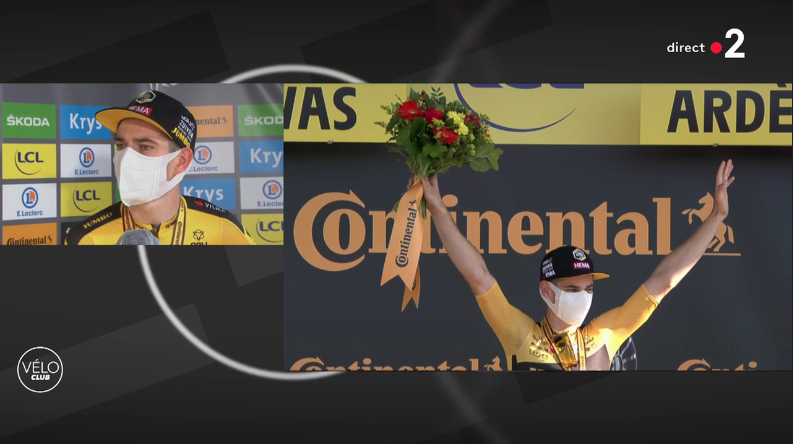 DansLaMusette's tweet photo. Il parle très bien français, en plus. Le gendre idéal. #TDF2020 https://t.co/pzgzdSEoBW