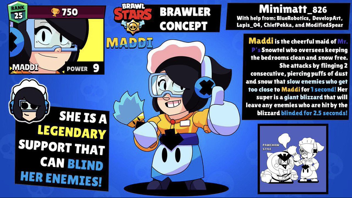Code Ashbs On Twitter New Brawler Concept By U Minimatt 826 Very Well Thought Out Check It Out Https T Co D8shhi7z2n Brawlstars