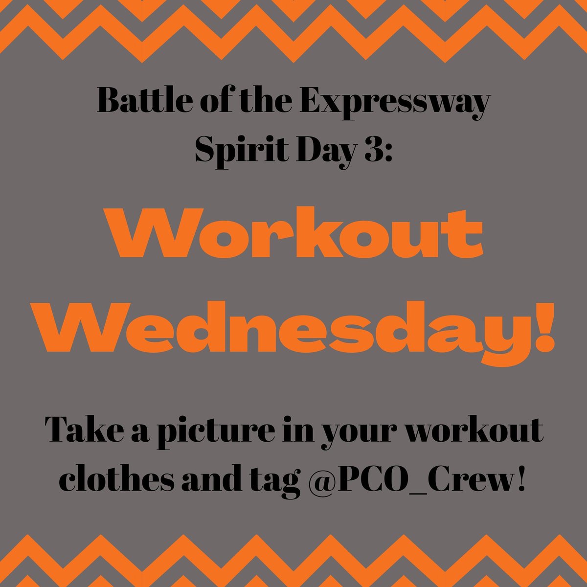 PCHSCrew's tweet image. Workout Wednesday for Battle of the Expressway Virtual Spirit Week Day THREE! #beatNorth