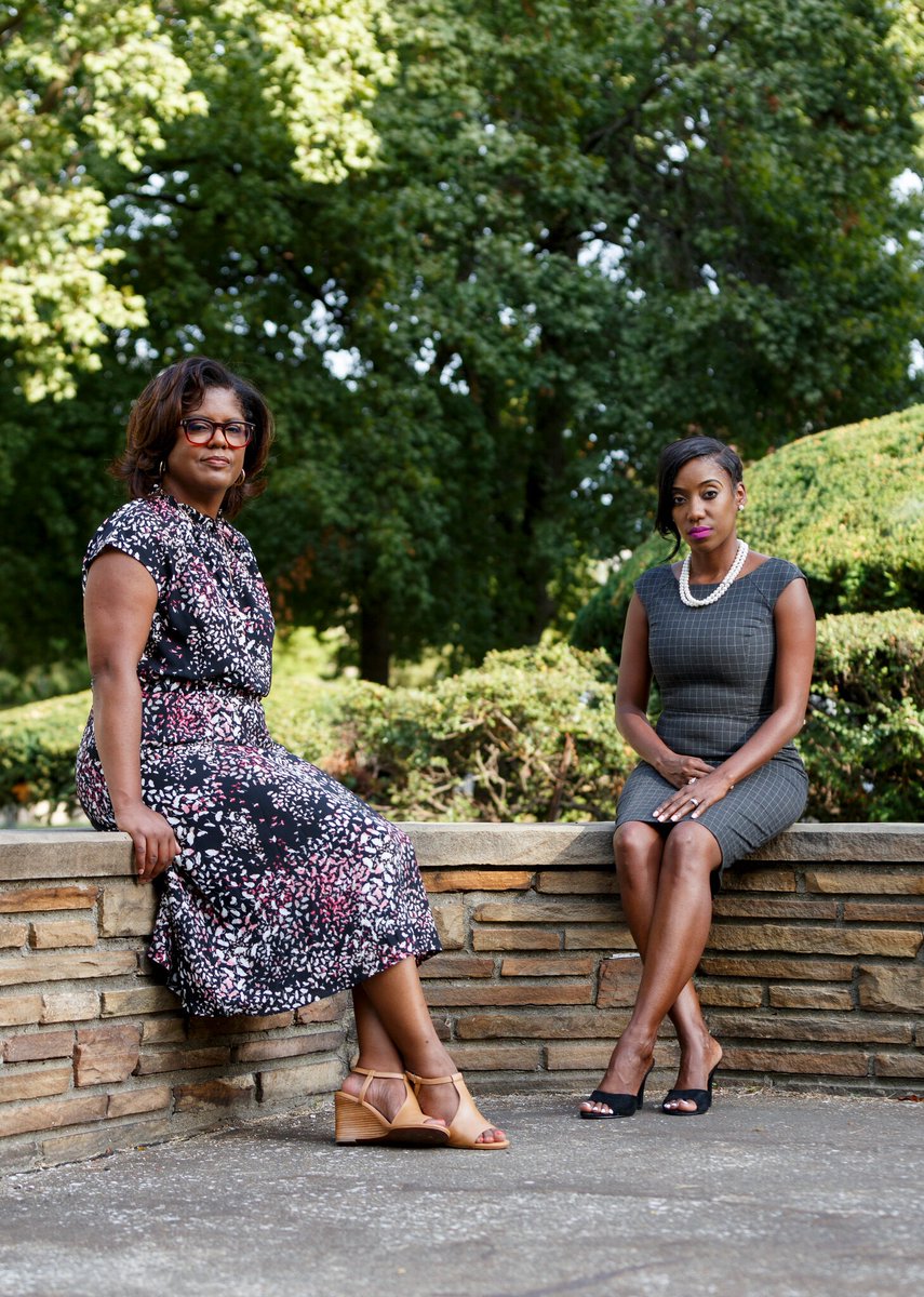 Me and Charity Dean, Director of the Detroit Civil Rights Inclusion and Opportunity Department. (Credit: <a href="/cromiee/">Elaine Cromie</a>
 for <a href="/nytimes/">The New York Times</a>)