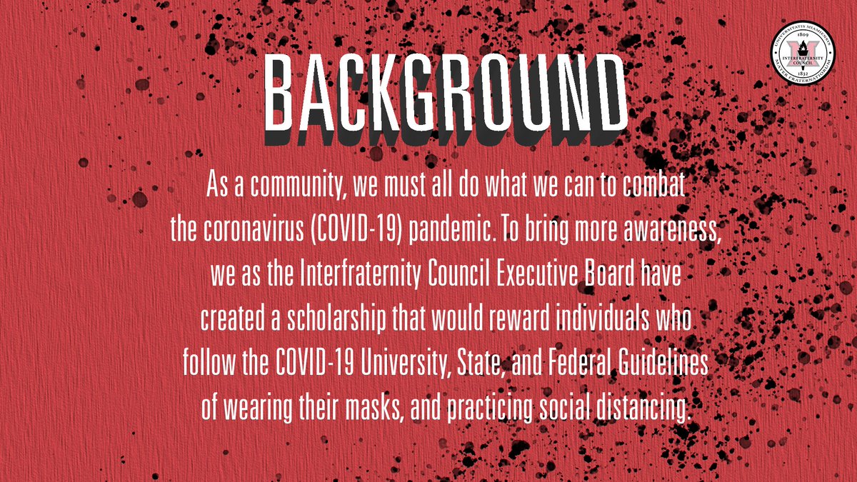MiamiU_IFC's tweet photo. Calling all Miami U Students! We are proud to present #MaskUpMiami , the scholarship giveaway that rewards students for following COVID-19 guidelines! This will be running throughout the entire month, details below⬇️! Good luck! https://t.co/haJLWTBgw1