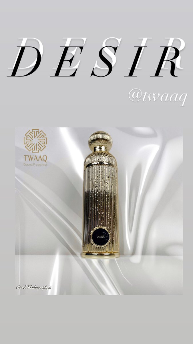 AseelAlru_'s tweet photo. تصويرنا لعطر 
DESIR
من @TwaaqKw 
رأيكم يهمنا ! 🤍 https://t.co/5ydB4HrrJ9